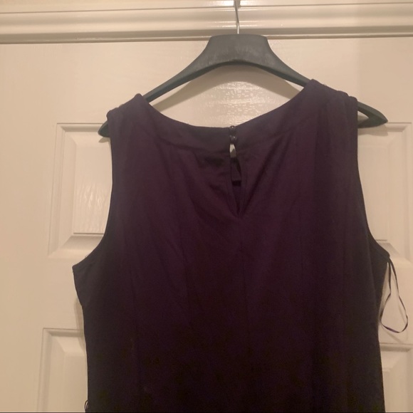 Purple Bejewled Flare Tail Dress - Picture 8 of 16